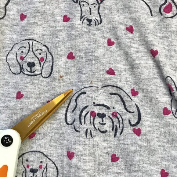 Boden Dog Print 2 Piece Pajama Set Girls Size 8 Gray Pink 100% Cotton FAIR - Picture 4 of 13